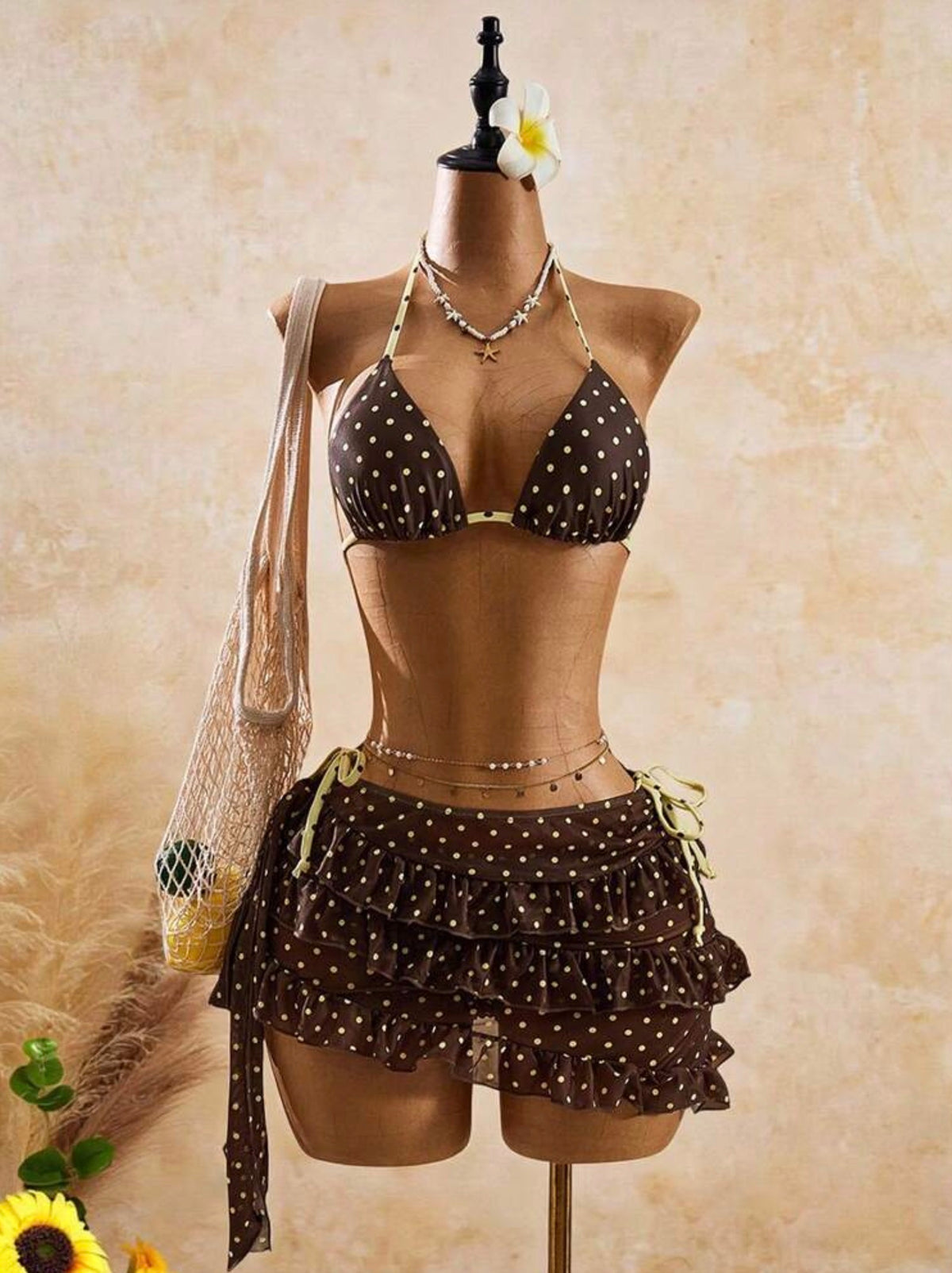 Set cafe polka dots